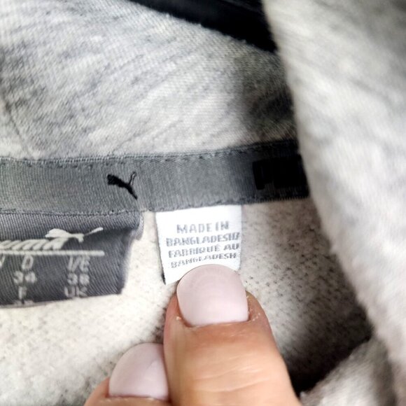 PUMA Essentials Fleece Logo Hoodie 851797-04 Gray Women's XS - Picture 6 of 9